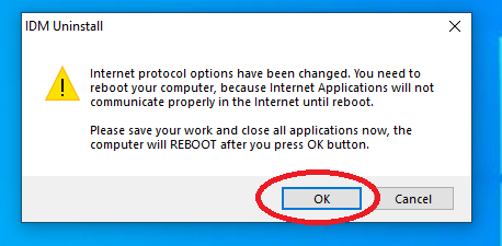 Internet Download Manager (IDM) Uninstalling Step 14